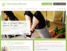 Tablet Screenshot of pilatesspaceflorida.com